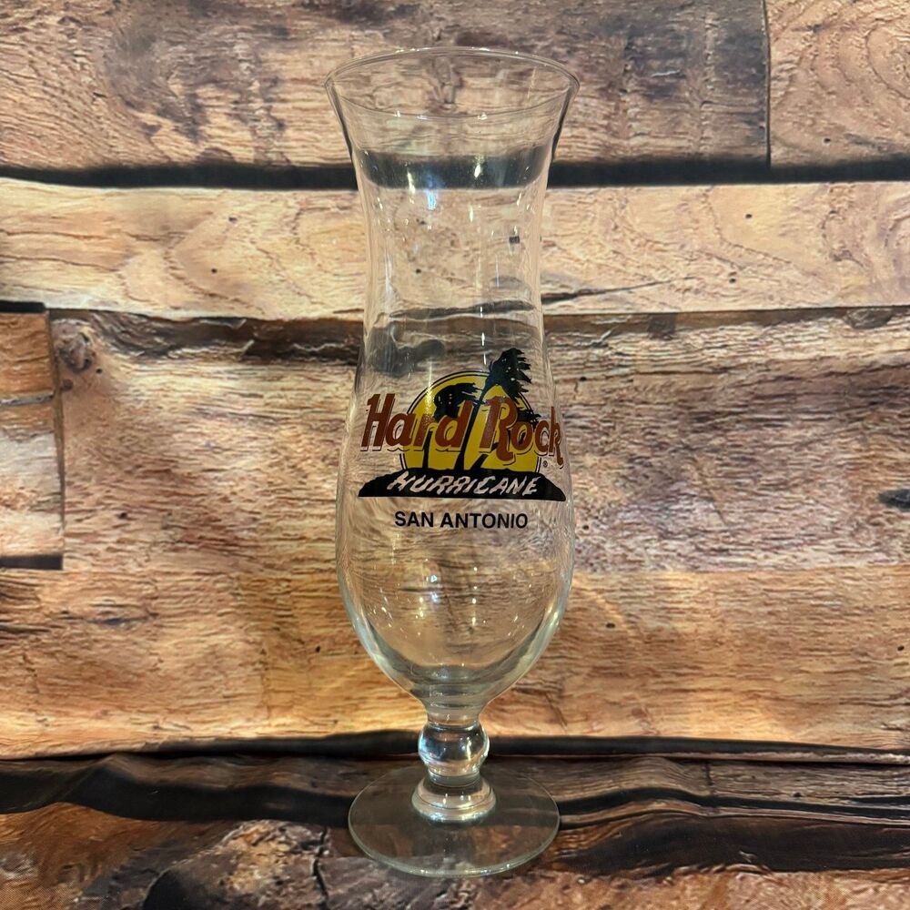 Hard Rock Hurricane Glass San Antonio Collectible Barware